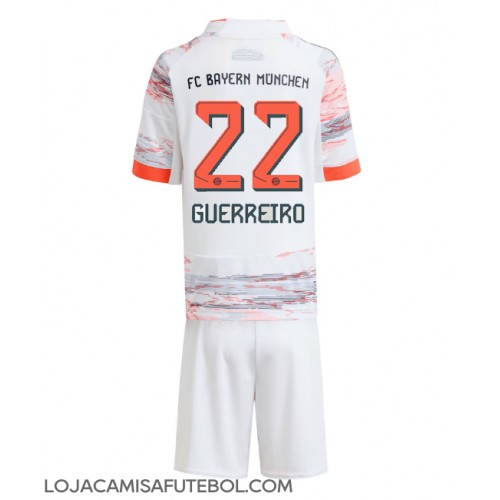 Camisa de Futebol Bayern Munich Raphael Guerreiro #22 Equipamento Secundário Infantil 2025-26 Manga Curta (+ Calças curtas)
